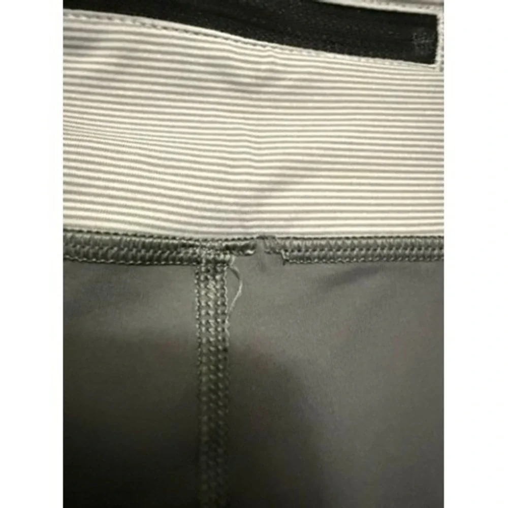 Lululemon Race With Grace Gray‎ Waist Crop Running Leggings Women 6